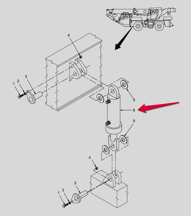 (ATEC) AT-422T 22 TON HYDRAULIC CYLINDER 6372005773