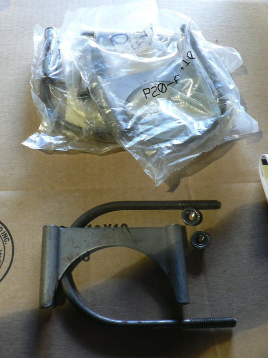 EXHAUST PIPE CLAMP KIT HEAVY DUTY 4-1/2 CLAMPS 5 CLAMP W/ BENT BOLT, JERRV