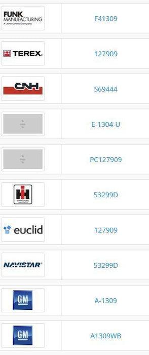 BOWER MA1309 ROLLER BEARING FUNK F41309 CNH S69444 IH 53299D GM A-1309