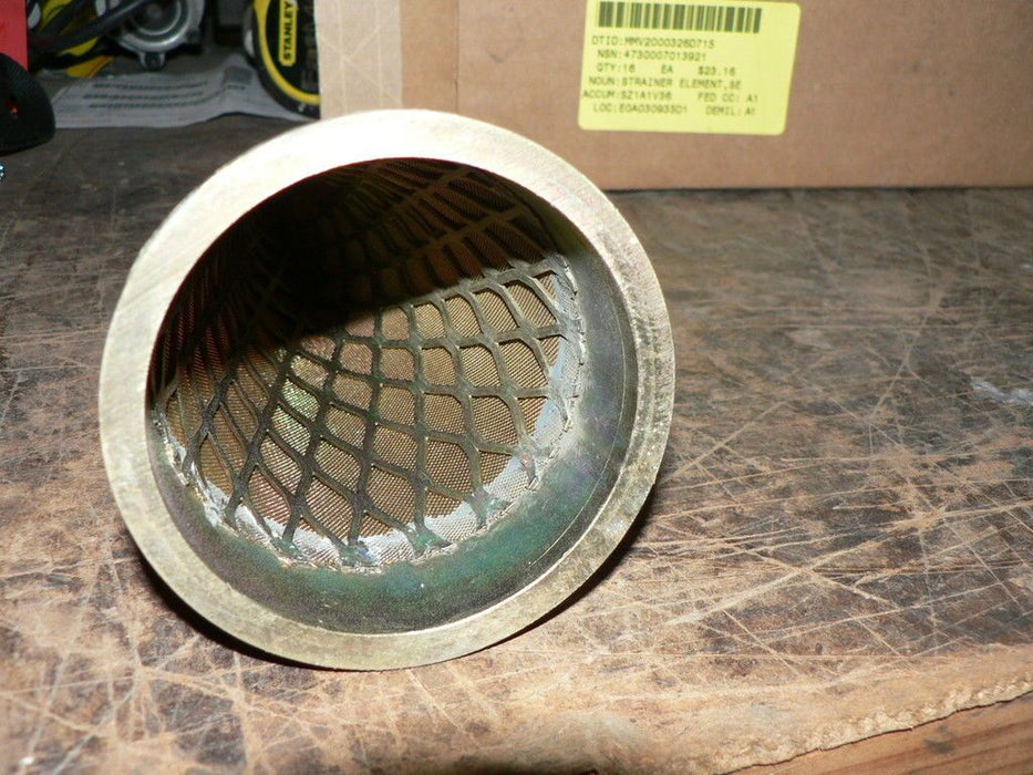 M113 SEDIMENT STRAINER BRASS CONICAL BRASS 3-1/2 WIDE