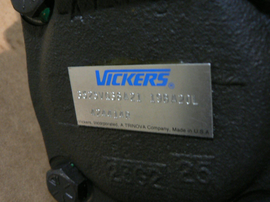 Vickers (Eaton) HYDRAULIC VANE PUMP 3525VQ38A21 19BA20L PETTIBONE  A-19511-45