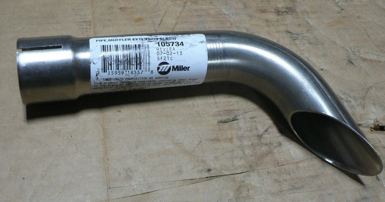 Miller 105734 Pipe, Muffler Extension elbow 1.750 od