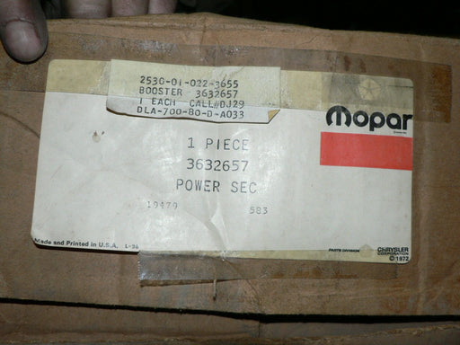 DODGE TRUCK BRAKE BOOSTER 3632657 3491486 ROD CODE DT13 2530010223655