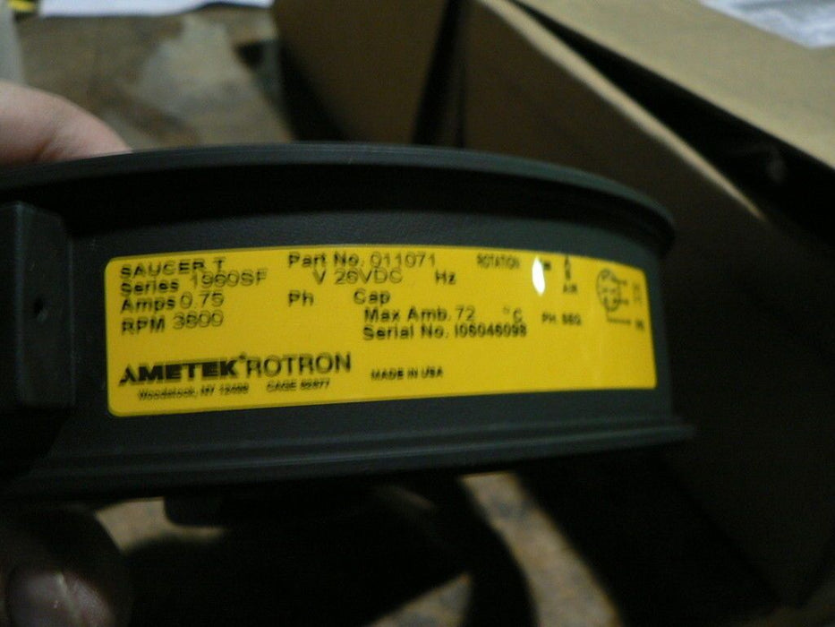 AMETEK ROTRON FAN 26V DC 011071