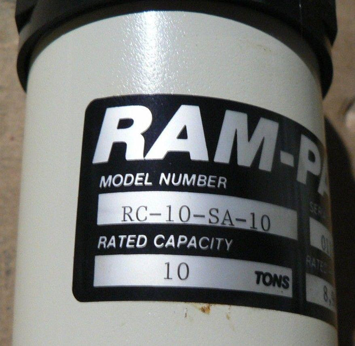 RAM-PAC 10 TON HYDRAULIC RAM MODEL RC-10-SA-10