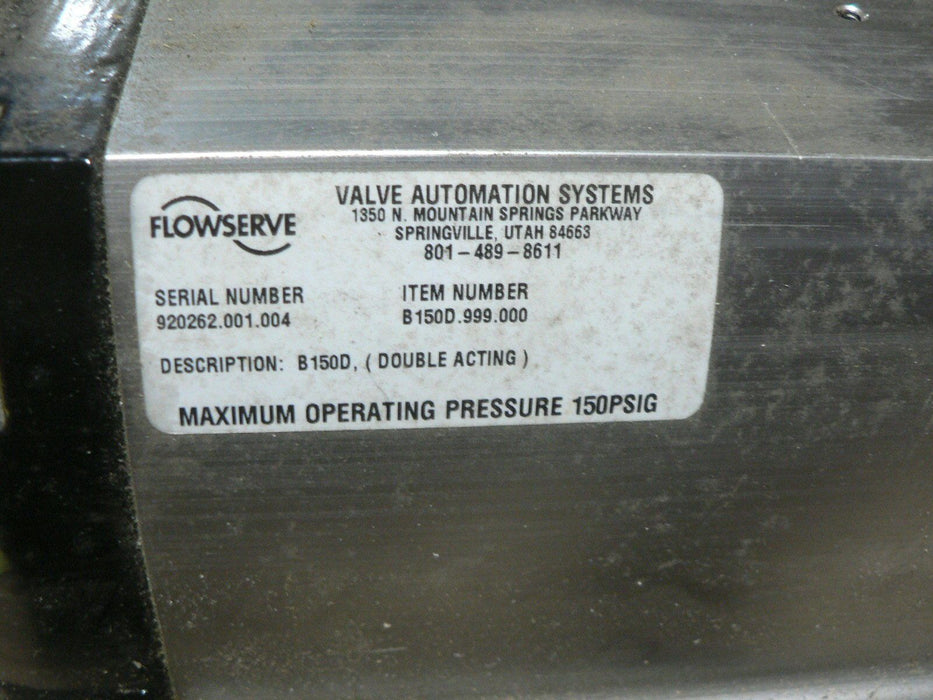 Flowserve AUTOMAX B150D 999 000 Actuator (NOS)