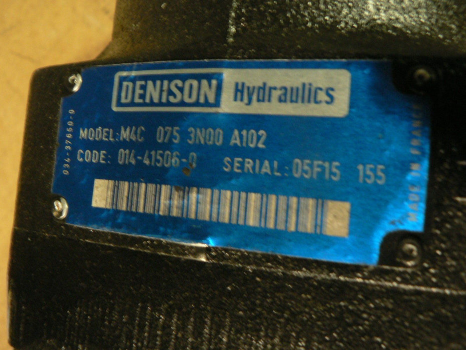 DENISON HYDRAULIC MOTOR M4C-075-3N00-A102 TEREX 41U41D4