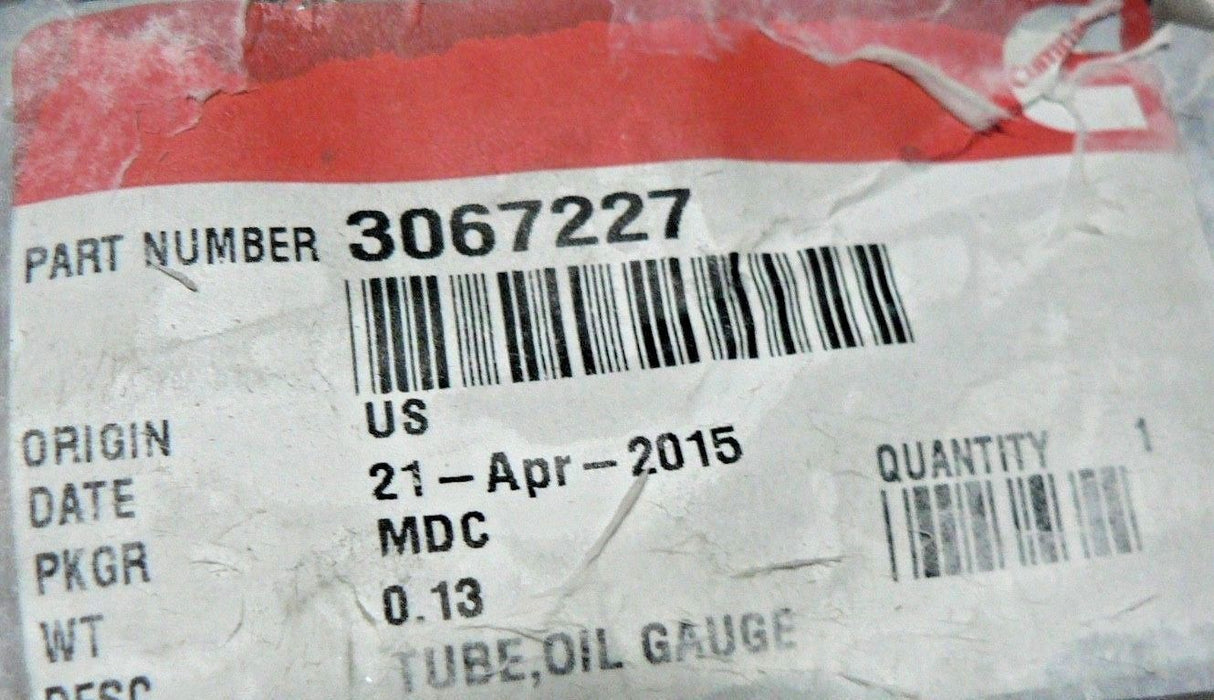 Cummins Tube, Oil Gauge 3067227: