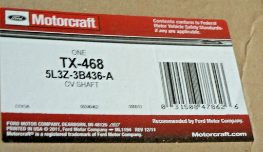 Motorcraft 5L3Z3B436A Ford F150 Expedition Front CV Axle Shaft Left or Right 5L3