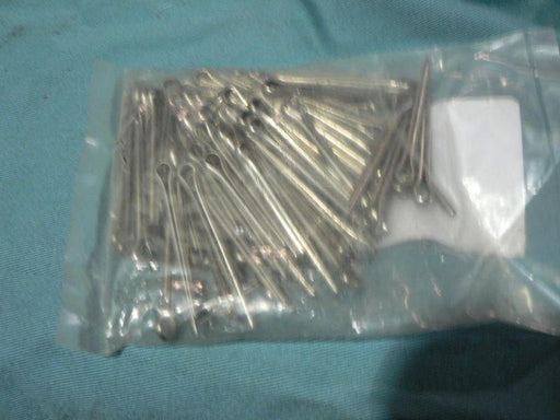 1 PACKAGE OF 100 NICKEL COTTER PINS  0.125 DIA X1.500IN