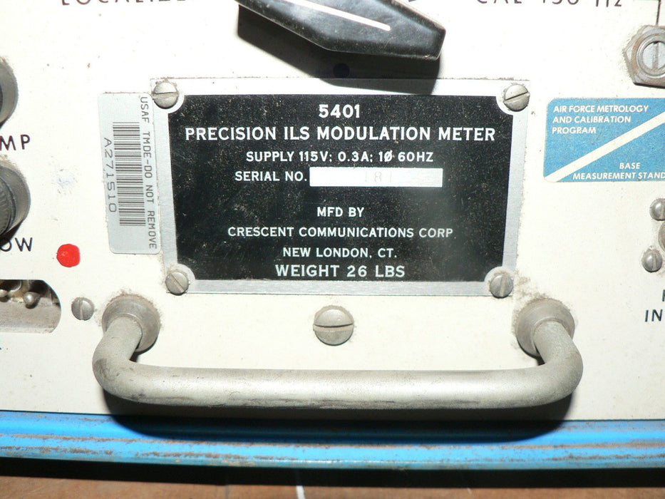 PRECISION ILS MODULATION METER MODEL 5401