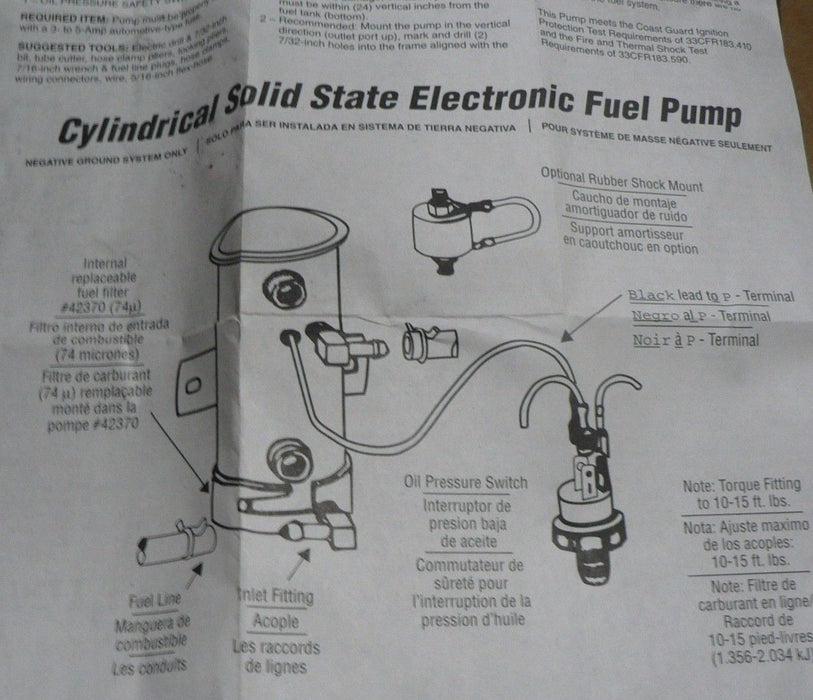 MEP016B MEP016D MEP701A MEP021B MEP026B FACET 24V  FUEL PUMP 40128E 40128
