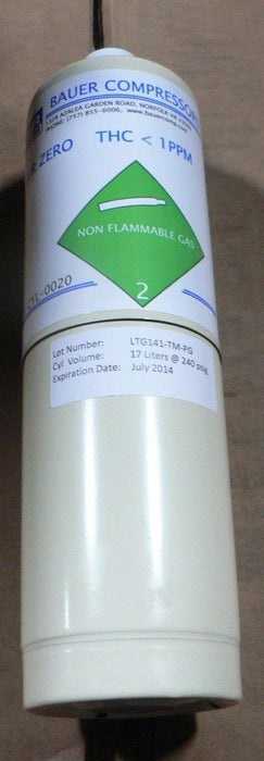 BAUER COMPRESSORS MVT26-E3 ZERO GAS CYLINDER CYL-0020