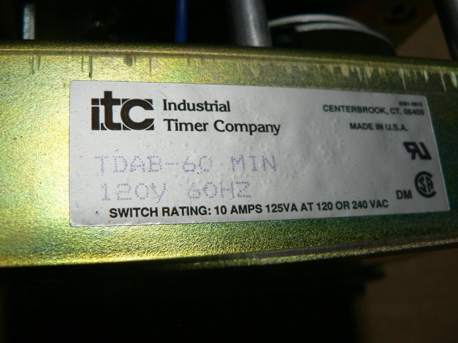 INDUSTRIAL TIMER COMPANY ITC - TDAB-60 sec Timer NEW