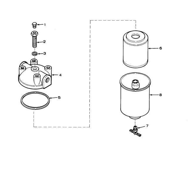 ONAN MEP-003A MEP-112A  FUEL FILTER p/n 149-1298